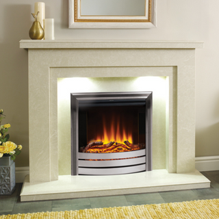 Lincoln Micromarble Electric Fireplace Suite - Capital Fireplaces