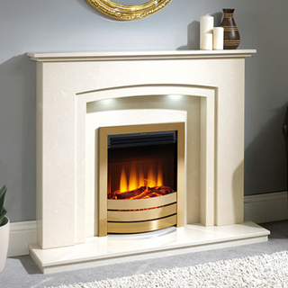 Springfield Micromarble Electric Fireplace Suite - Capital Fireplaces
