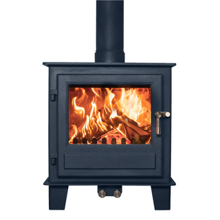 Blithfield 5 5kW Solid Fuel Woodburning and Multifuel Freestanding Stove - Clock