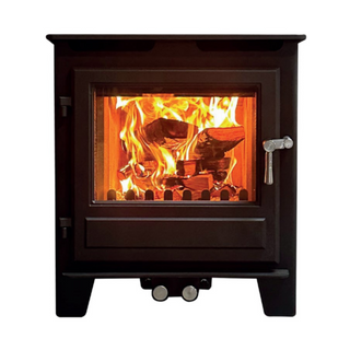 Blithfield Inset Solid Fuel Woodburning and Multifuel Cassette Stove - Clock