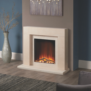 48" Denstone e560 Electric Fire and Fireplace Suite - Solution