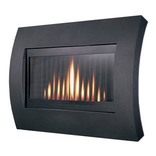 Curve HE Glass Fronted Wall Mounted Outset Gas Fire - Flavel