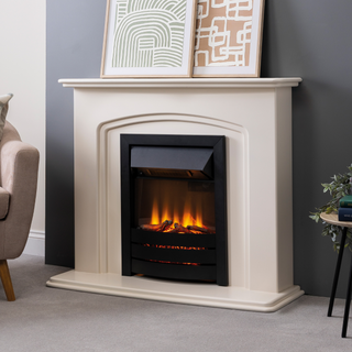 Camberley Painted MDF Flat-To-Wall Electric Fireplace Suite - Focus Fireplaces