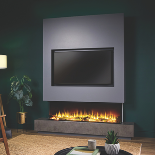 Katell Aprila Pre-Built 3-Sided Media Wall Complete Electric Suite