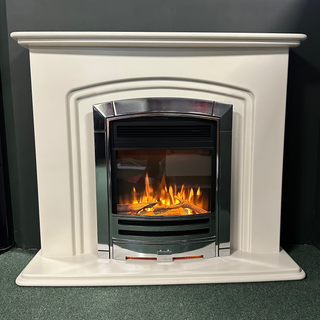 Lanta 42" Flat-To-Wall Electric Fire and Fireplace Suite