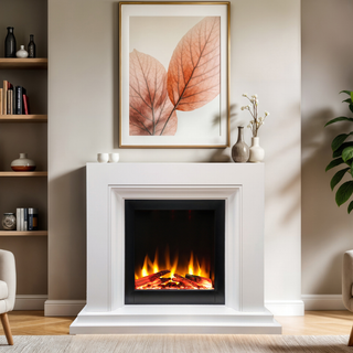 Proflame Navarro Asencio Flat-To-Wall Electric Fire and Fireplace Suite - Flavel Electric