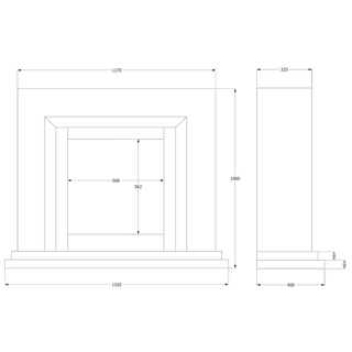 Proflame Navarro Asencio Flat-To-Wall Electric Fire and Fireplace Suite - Flavel Electric