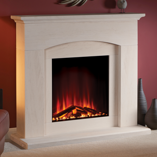 48" Riseley e560 Electric Fire and Fireplace Suite - Solution