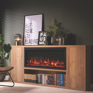 Atmos Venezia Flat-To-Wall Electric Fireplace Suite - FireFX