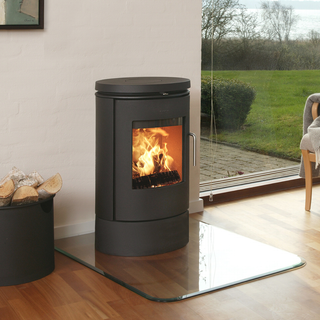6140 Low Base Cylindrical Wood Burning Stove - Morsø