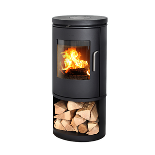 6143 Open Base Cylindrical Wood Burning Stove - Morsø