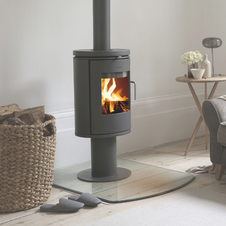 6148 Pedestal Base Cylindrical Wood Burning Stove - Morsø