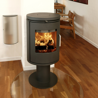 6148 Pedestal Base Cylindrical Wood Burning Stove - Morsø