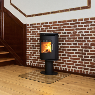 6148 Pedestal Base Cylindrical Wood Burning Stove - Morsø