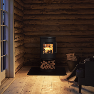 6843 Open Base Cylindrical Wood Burning Stove - Morsø