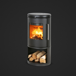6843 Open Base Cylindrical Wood Burning Stove - Morsø