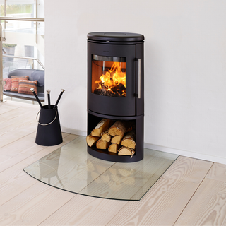 6843 Open Base Cylindrical Wood Burning Stove - Morsø