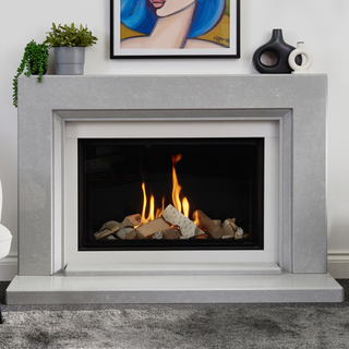 Ex-Display Coalport 54" Micromarble 790FL Mk2 Gas Fireplace - Charlton & Jenrick
