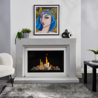 Ex-Display Coalport 54" Micromarble 790FL Mk2 Gas Fireplace - Charlton & Jenrick