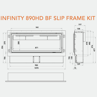 Infinity 890HD Log Effect BF Mk2 Gas Fire - Charlton & Jenrick