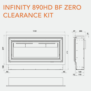Infinity 890HD Log Effect BF Mk2 Gas Fire - Charlton & Jenrick