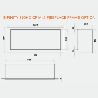 Infinity 890HD Log Effect CF Mk2 Gas Fire - Charlton & Jenrick
