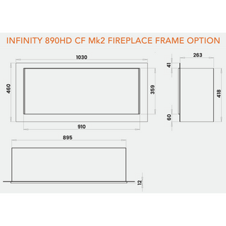 Infinity 890HD Log Effect CF Mk2 Gas Fire - Charlton & Jenrick