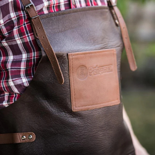 Buffalo Leather Apron with Cross Back Straps - Petromax