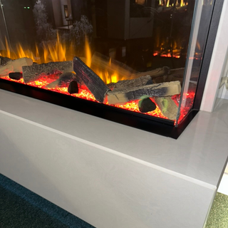 Ex-Display Pre-Built Media Wall Complete with Dimplex Vivente Plus Fire