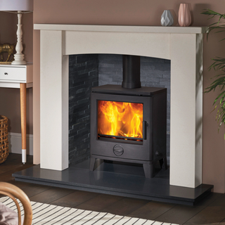 Alban 51" Aegean Limestone Fireplace Mantel