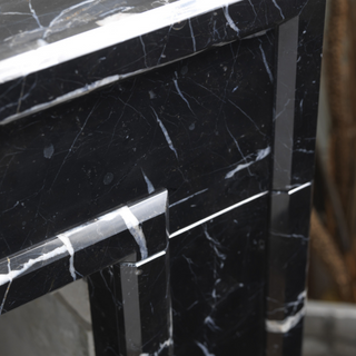Allora 51" Nero Marble Fireplace Mantel Capital Fireplaces