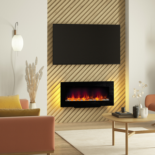 Amari Wall Mounted or Free-Standing Electric Fire - Flare