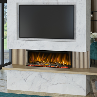 Pryzm Arteon 3SL 3-Sided Media Wall Electric Fire