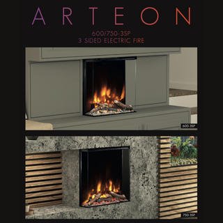 Pryzm Arteon 3SP Hole-In-The-Wall Inset Electric Fire