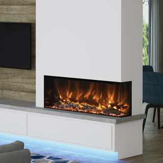Pryzm Arteon 3SL 3-Sided Media Wall Electric Fire