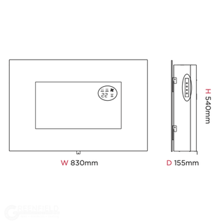 Ex-Display Dimplex Artesia Wall Hung Electric Fire