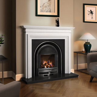 Arundel 55" Aegean Limestone Fireplace Mantel - FDC