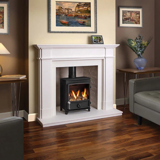 Ascot Aegean Limestone Fireplace Mantel - FDC