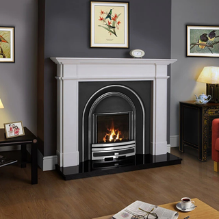 Ascot Aegean Limestone Fireplace Mantel - FDC