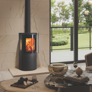 Atlas 2 Wood Burning Stove 6kW Side Windows With Steel Sides - FireFX