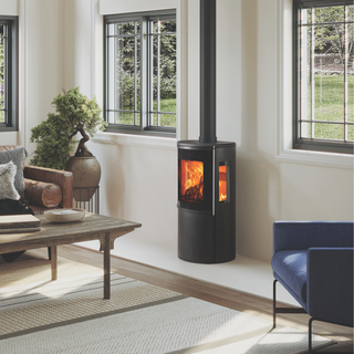 Atlas 2 Wood Burning Stove 6kW Side Windows With Steel Sides - FireFX