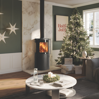 Atlas 3 Wood Burning Stove 6kW Side Windows With Black Glass Sides - FireFX