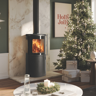 Atlas 3 Wood Burning Stove 6kW Side Windows With Black Glass Sides - FireFX