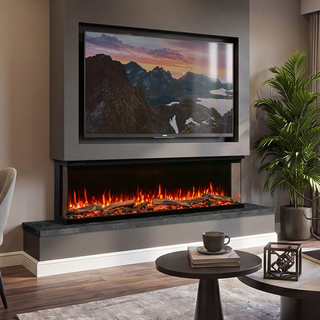 Atmos Versa 135W 3-Sided Media Wall Electric Fire – FireFX