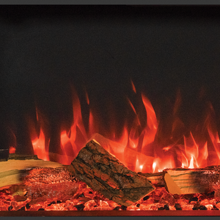 Avanti RW 3-Sided Media Wall Electric Fire - Onyx