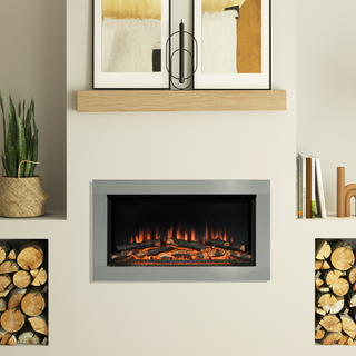 Avella 34" Wall Inset Electric Fire - Flare