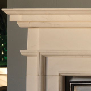 Aversa 58" Marble Fireplace Mantel Capital Fireplaces