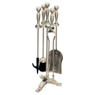Ball Top Companion Set Pewter - Manor