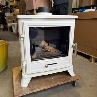 Ex-Display Gallery Bassington Gas Stove in Warm White Enamel