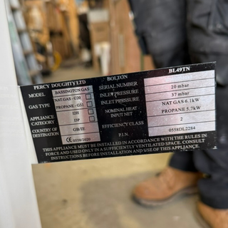 Ex-Display Gallery Bassington Gas Stove in Warm White Enamel